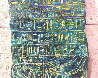 Present offered by the King to God, Dynasty XXII 945-715 BC Ancient Egypt Vintage Replica murals Original Gift for Father's Day,Luxury decor