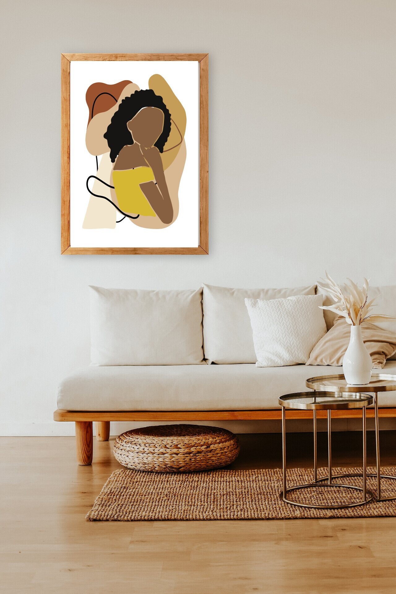 Abstract Woman of Color Wall Art Print digital File - Etsy