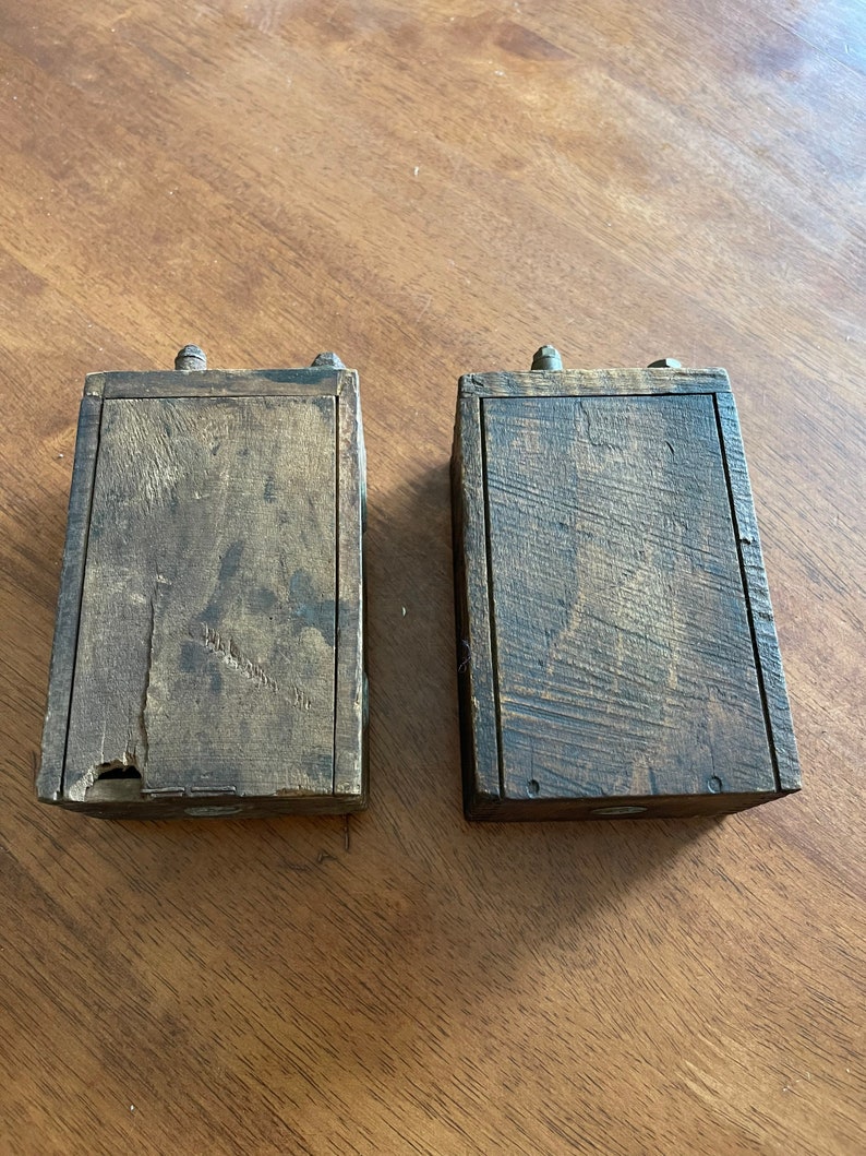Antique Wood Battery Box Ignition Coil - Etsy