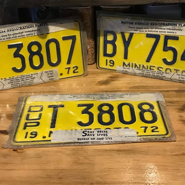 Vintage License Plates Etsy