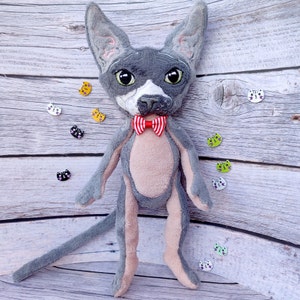 Cat Sphynx Plush, Hairless cat, Kawaii Sphynx, Cat Sphynx doll, Cat lover gift, Pet sympathy gift image 8