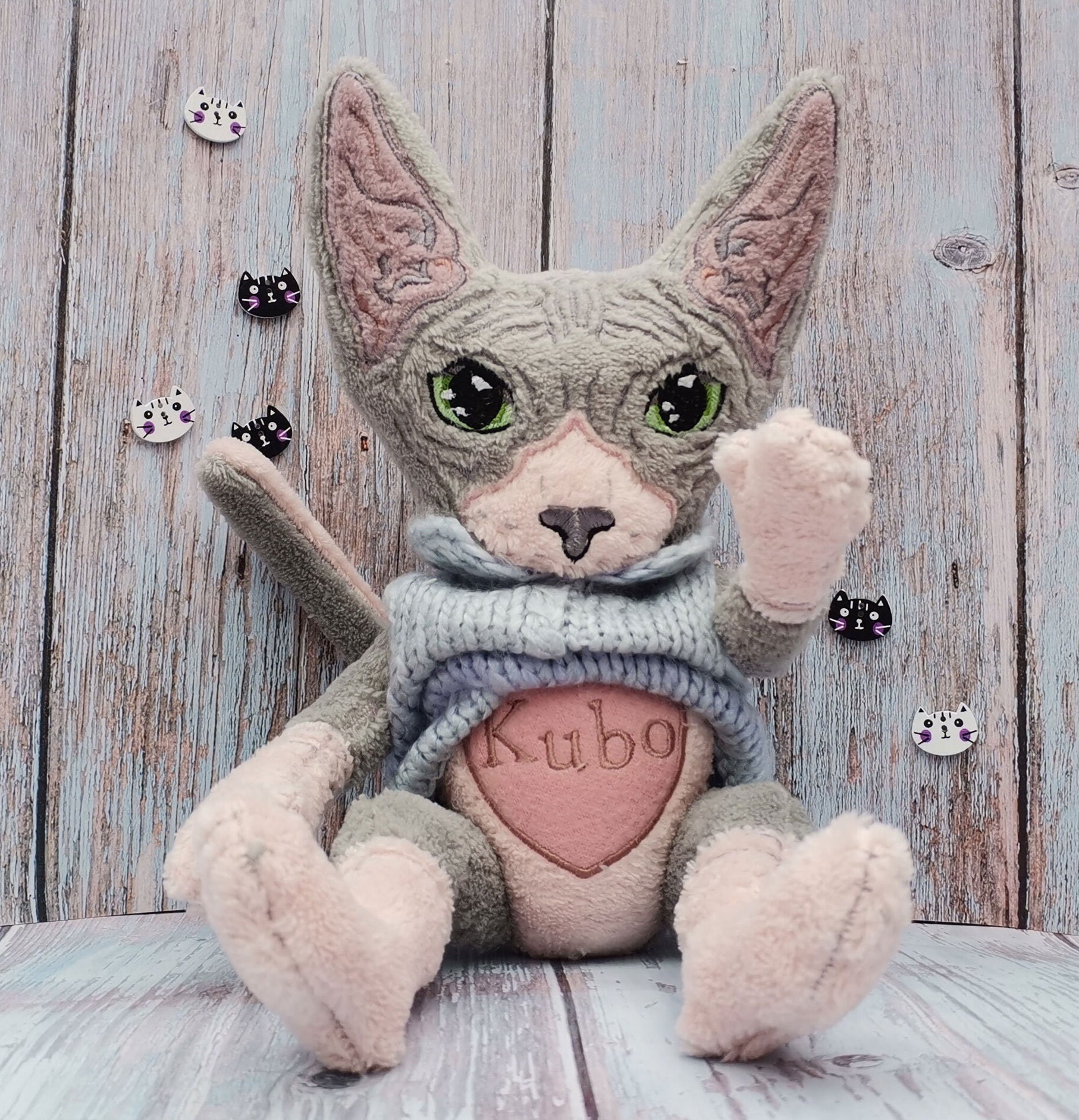 Sphynx Cat Replica Gift for the Cat Lover Sphynx Cat Doll Etsy