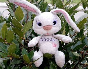 Poupée de lapin de Pâques, Lapin personnalisé, Peluche de lapin câlin, Lapin en peluche, Lapin drôle, Cadeau d’amant de lapin