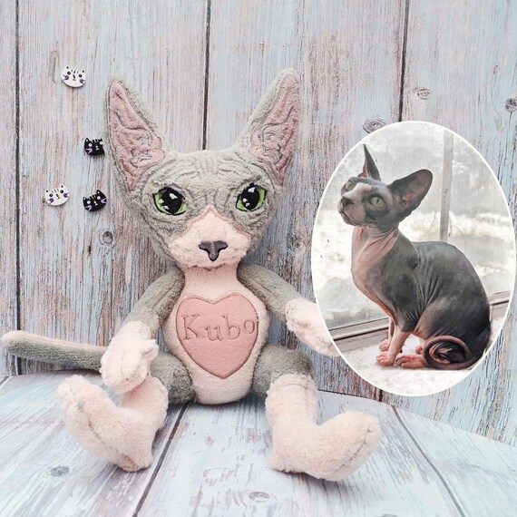 Bald cat stuffed animal clearance