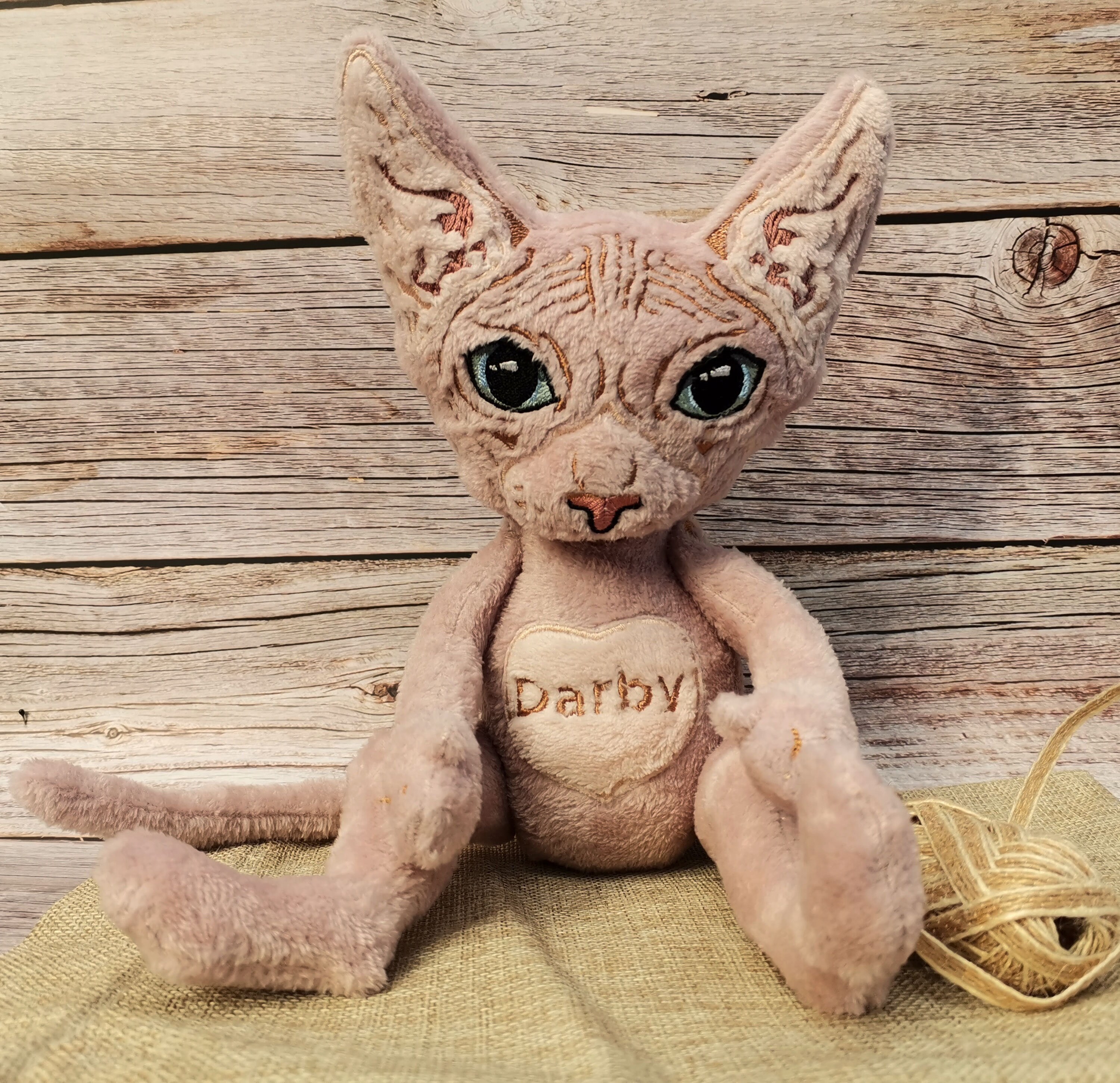 Custom Stuffed Animal of Your Pet Sphynx Cat Teddy Cat in a Etsy