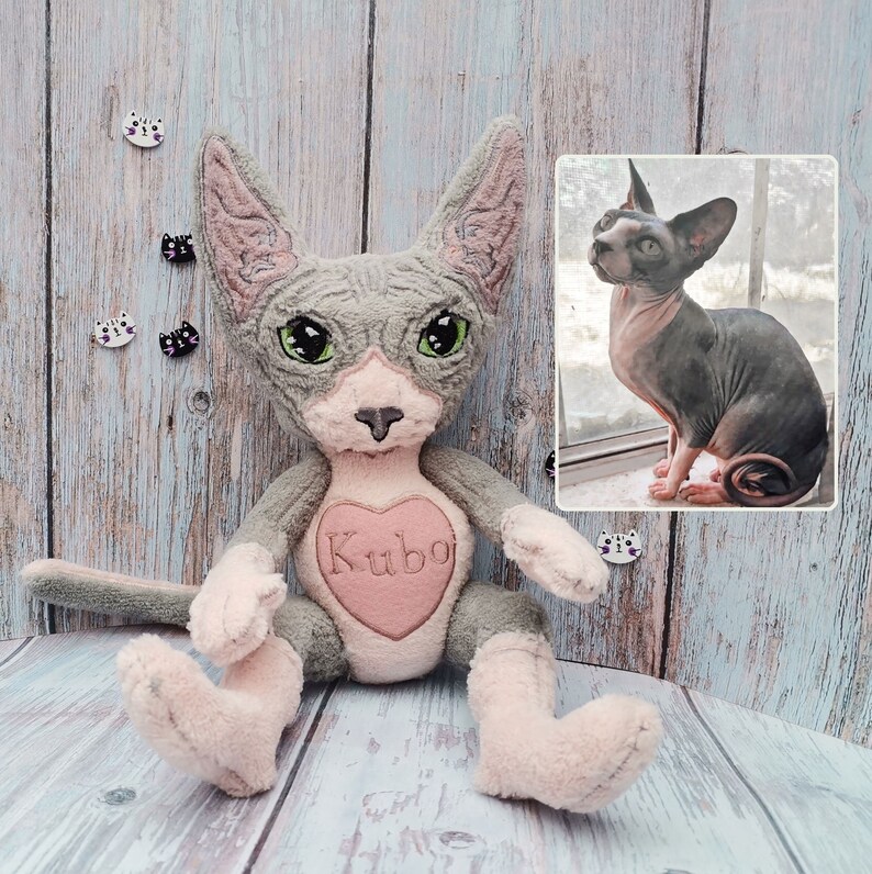 Sphynx Cat Replica Gift for the Cat Lover Sphynx Cat Doll Etsy