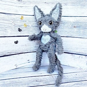 Devon rex Cat, Cornish rex cat, Sphynx cat, Custom Cat Plush, Adopt a pet, Custom plush from drawing, Cat lover gift idea, Pet sympathy gift image 8