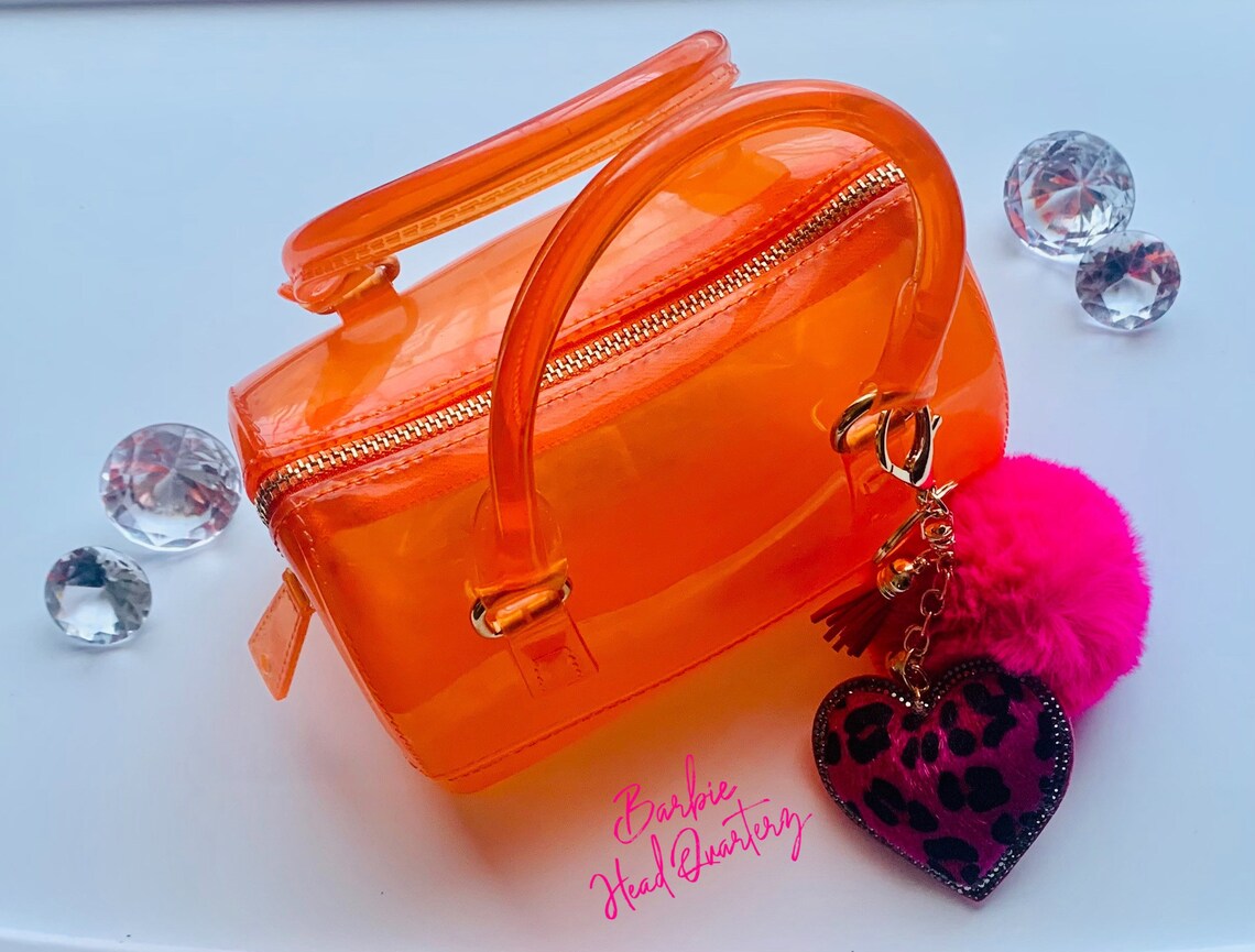Orange Jelly Baddie Purse Etsy