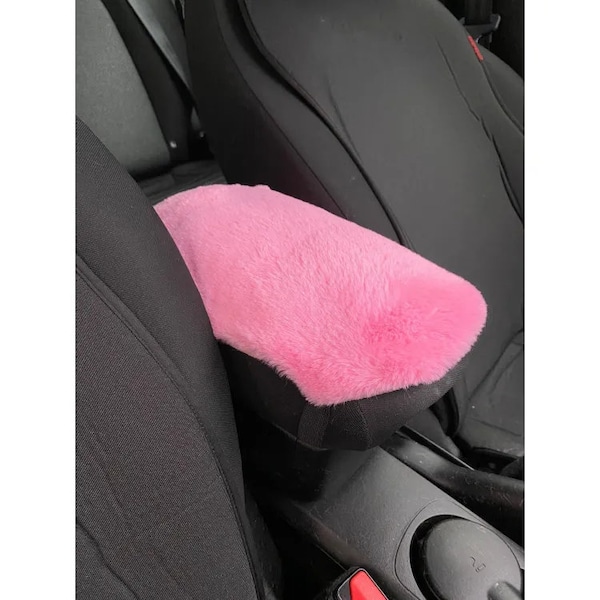 Accessoires de voiture de couverture de Console centrale d'accoudoir en peluche