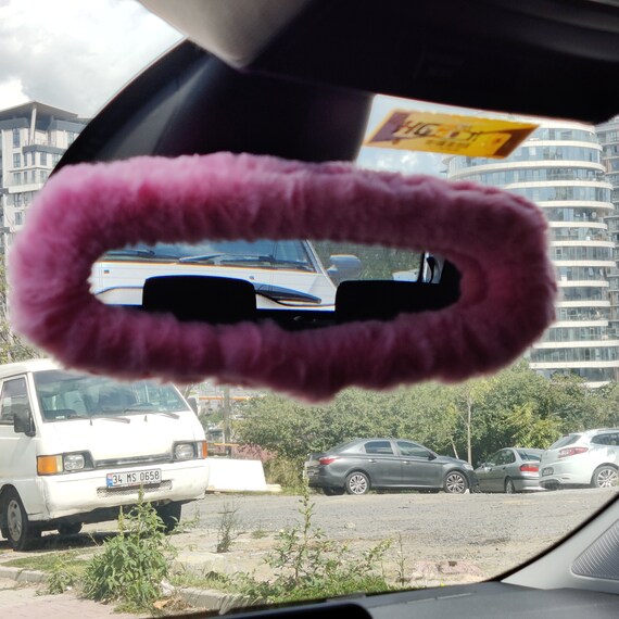 Pink rear clearance view mirror
