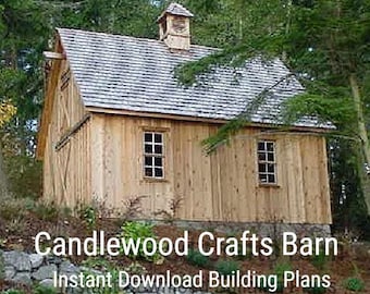 Candlewood Crafts Barn:  Complete Pole-Barn Construction Plans for your Studio, Workshop or Hobby Shop