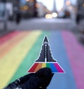 Rainbow Street Sticker - Iceland, the country of rainbows | Sk\u00f3lav\u00f6r\u00f0ust\u00edgur, Reykjav\u00edk product logo