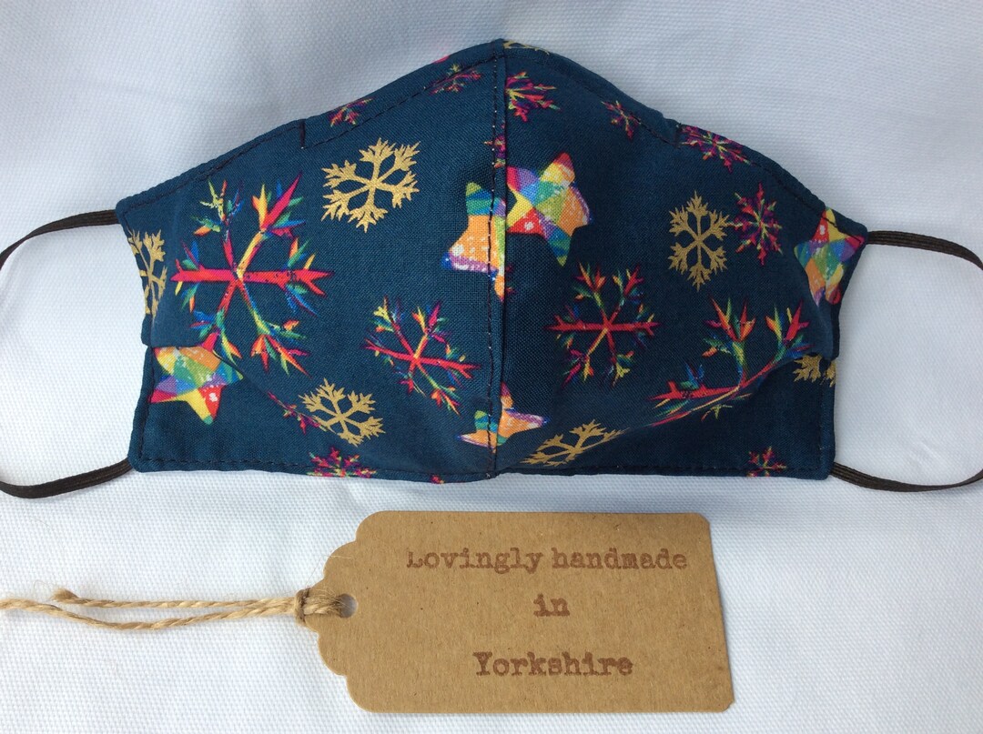 Ladies Face mask three layer washable reusable tight woven cotton