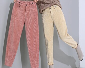 pink corduroy pants womens