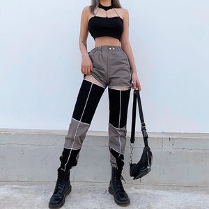 cut out cargo pants womens