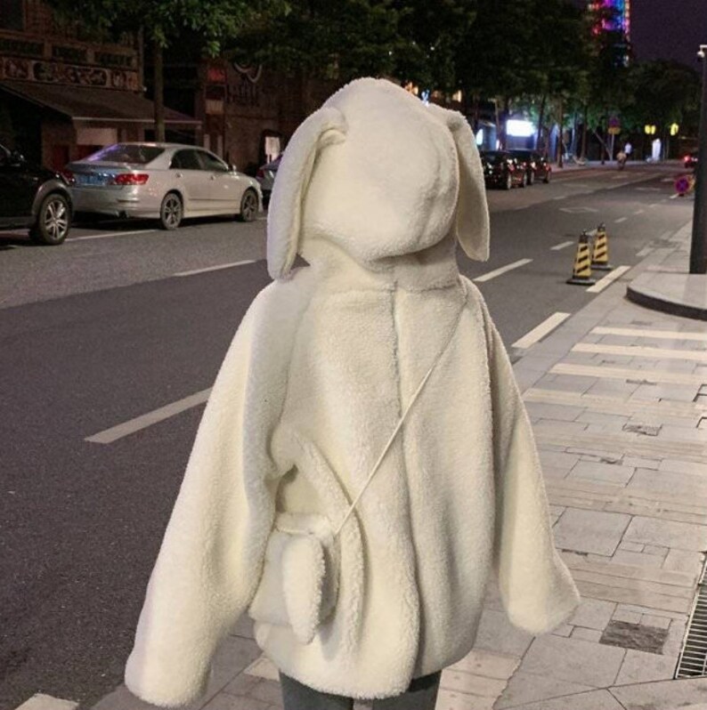 Kawaii Hoodie Cute Oversized Bunny Hooded Sweatshirt | Etsy