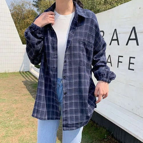 plaid shirt aesthetic