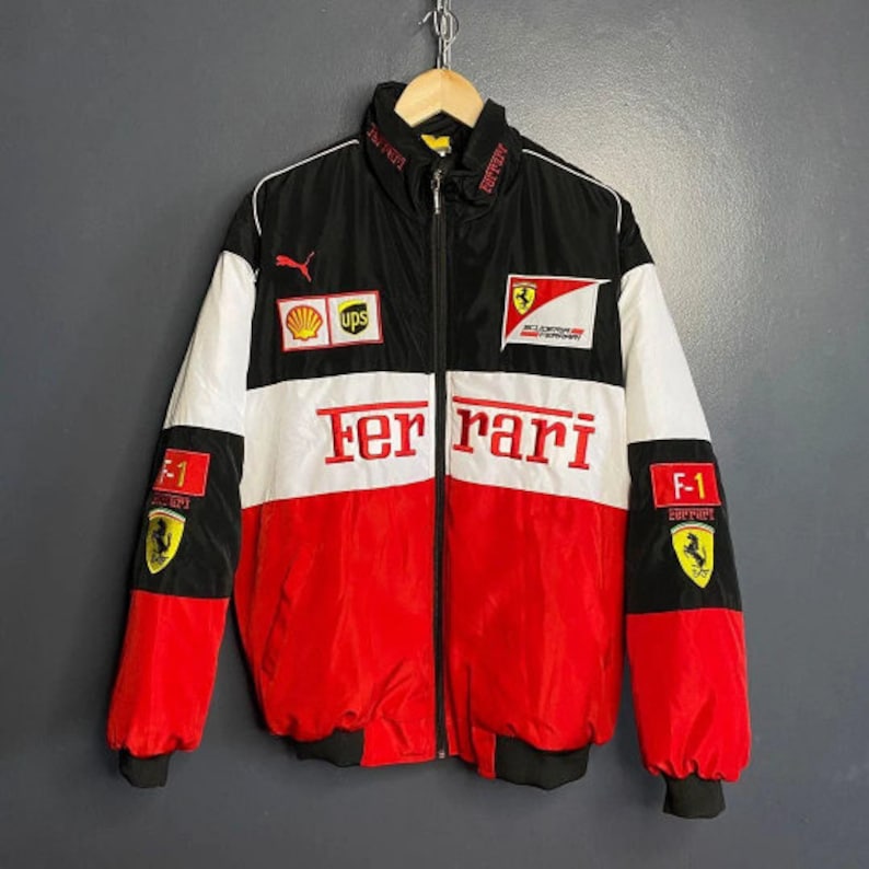 Racing Jacket Vintage Bomber Jacket F1 Streetwear Jacket - Etsy Sweden