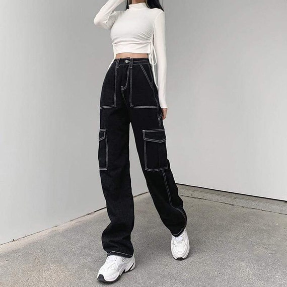 Cargo Pants Women Baggy High Waisted