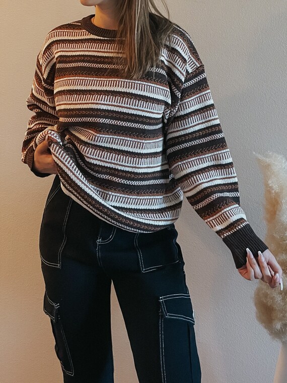 MadameLorraine Grandpa Sweater , Dark Academia Clothing , Aesthetic Oversized Vintage Loose Knitted Sweater