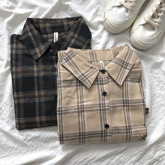 plaid shirts aesthetic