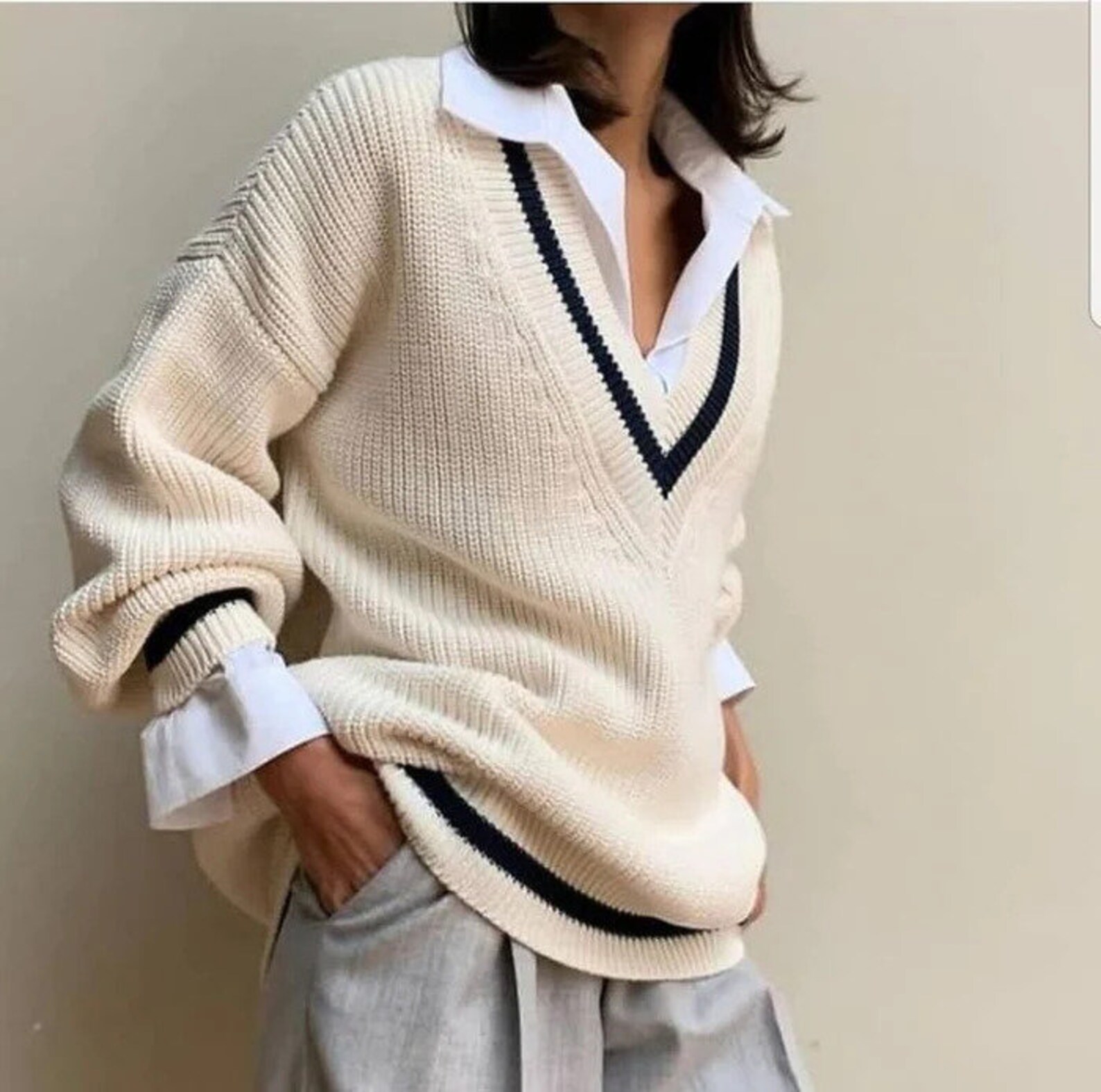 Grandpa Sweater Oversized Vintage Chunky Sweater Etsy