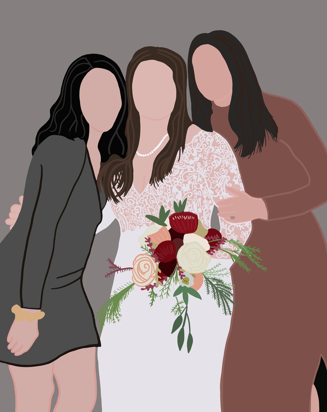 faceless custom portrait faceless custom portrait
