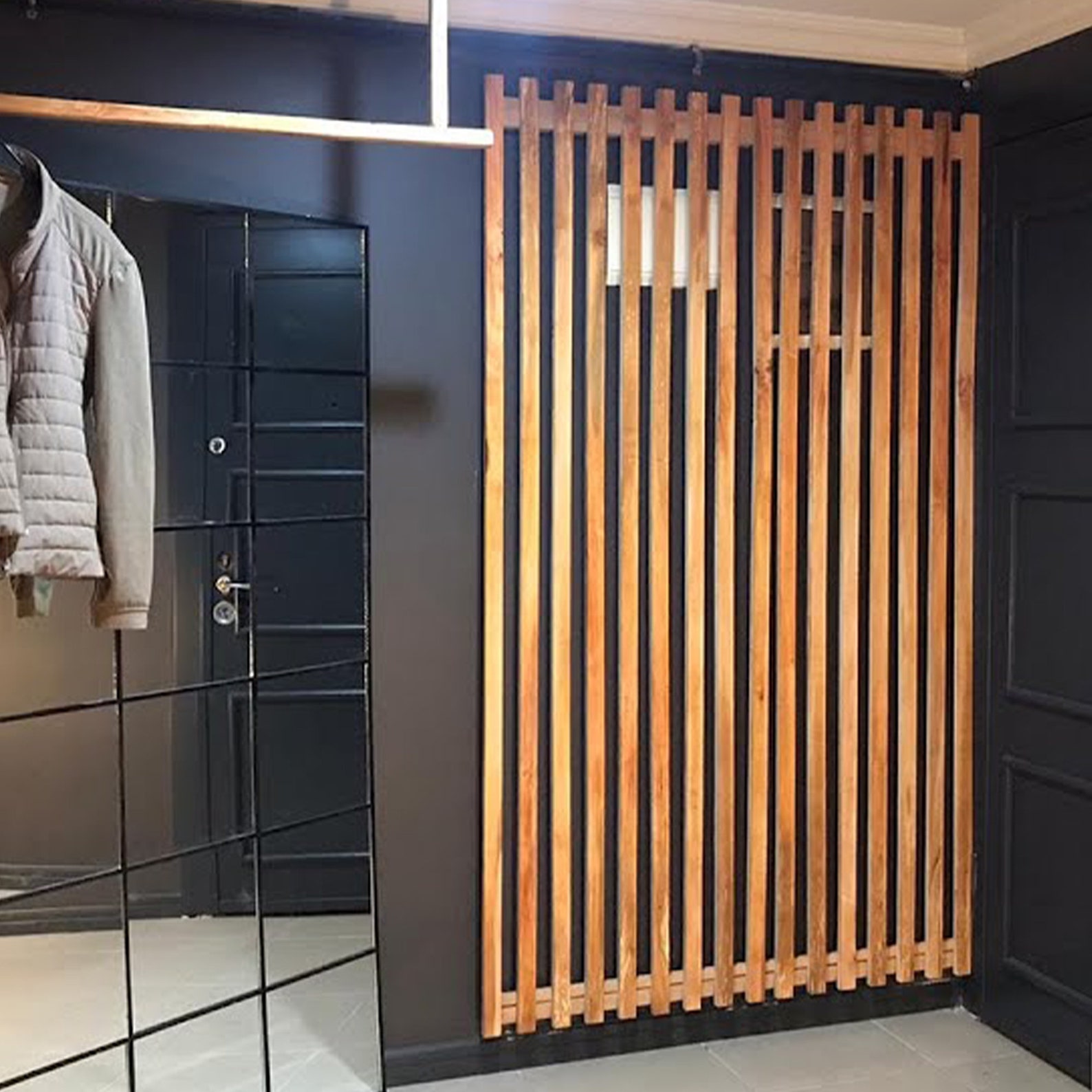 Slat Wall Panels Planks Garden Loft Decor Vertical Panels Etsy