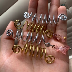 handmade wire wrapped hair cuff/hair coil/ hair accessory