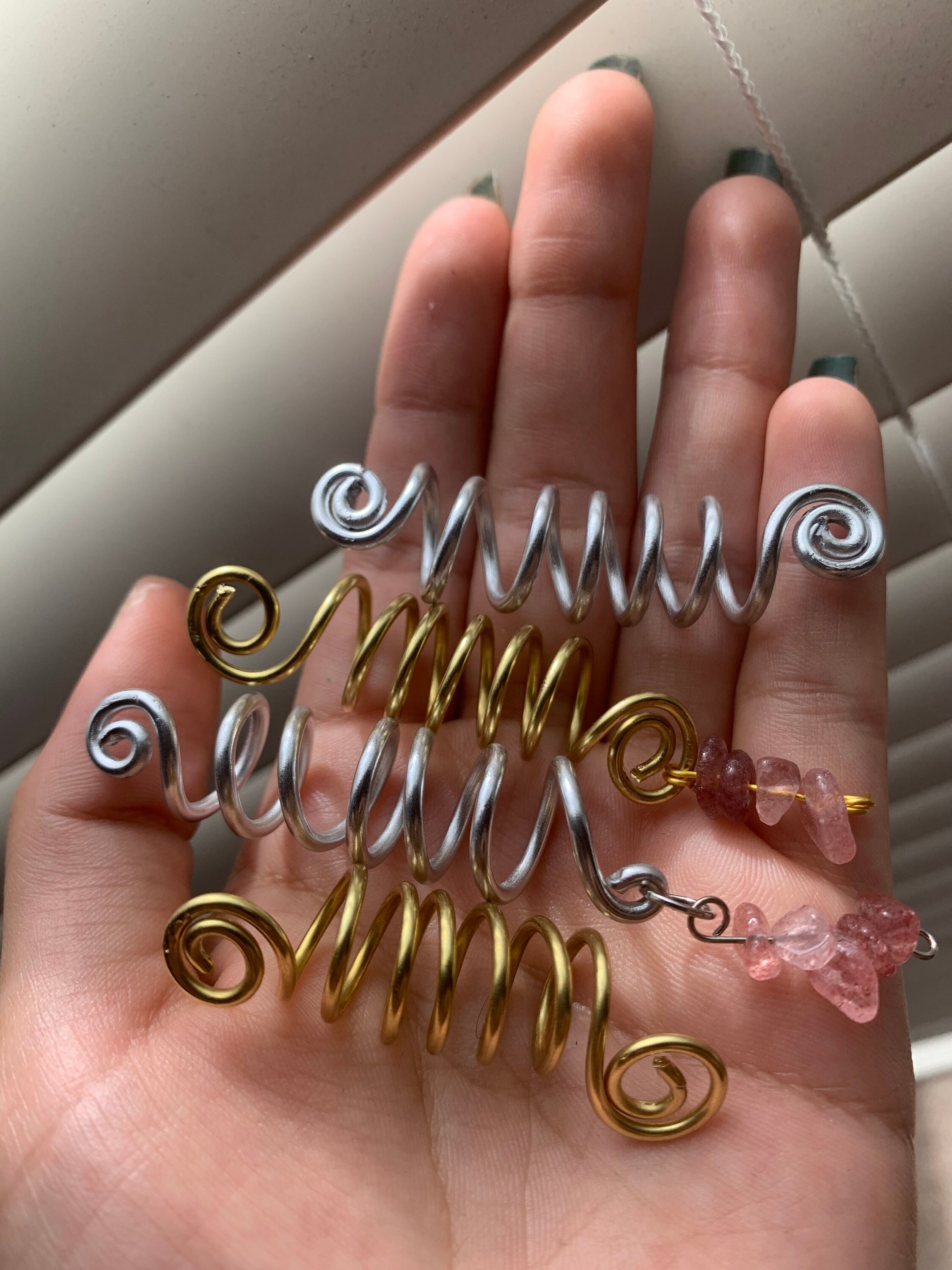 Handmade wire wrapped hair cuff/hair coil/ hair accessory Etsy