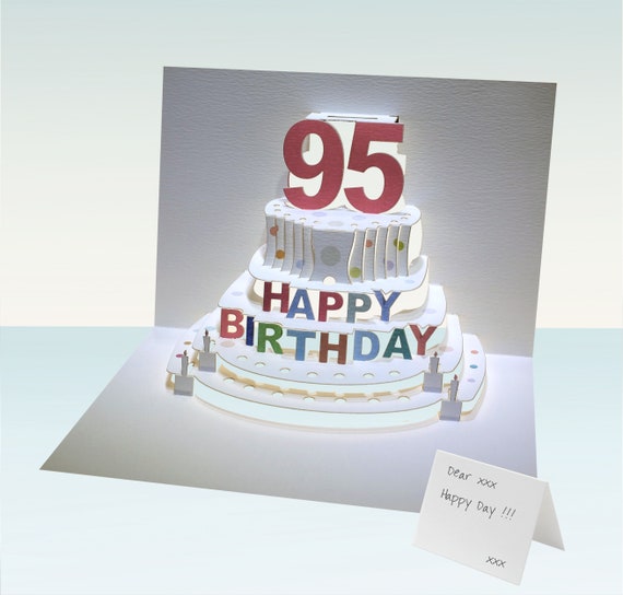 Acquiesce Missie voertuig Leeftijd 95e verjaardag kaart happy birthday kaarten voor | Etsy