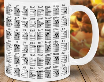 Guitar Chord Mug Etsy
