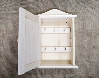 Rustic Personalized Personalised Family Tree Wooden Key Cabinet Cupboard Unique Gift Present Idea