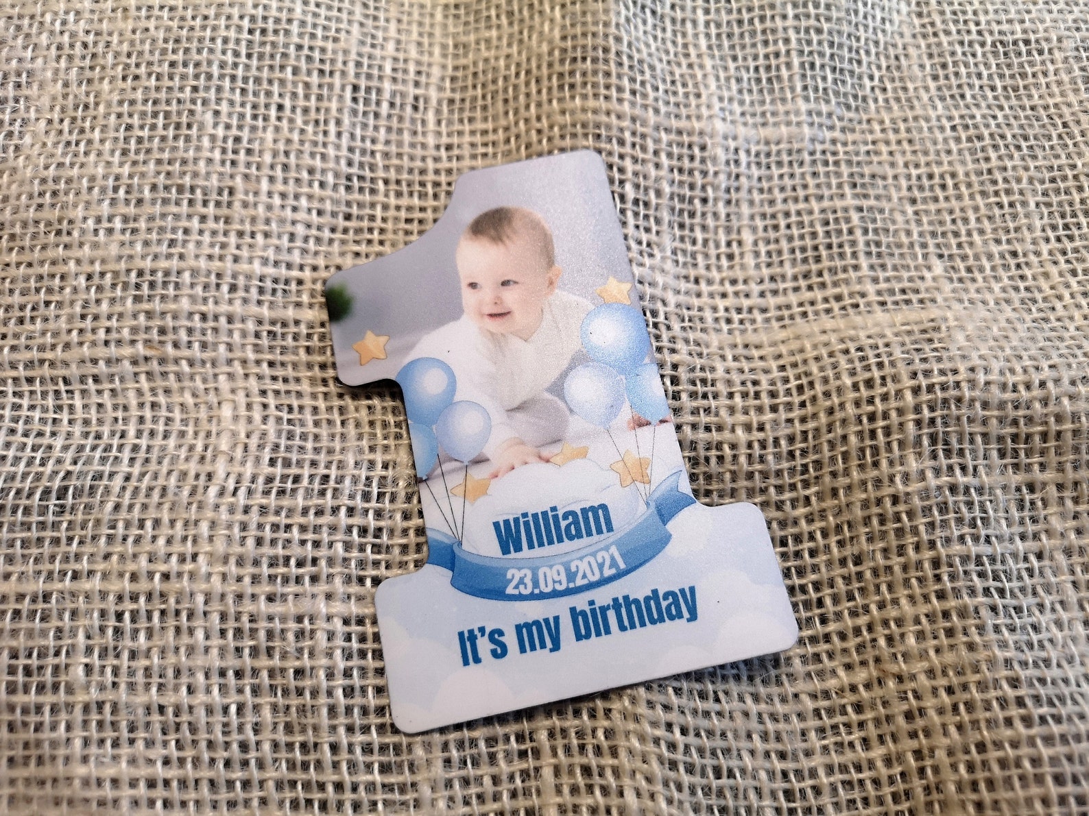 Personalized One Year Old Baby / First Birthday Fridge Etsy