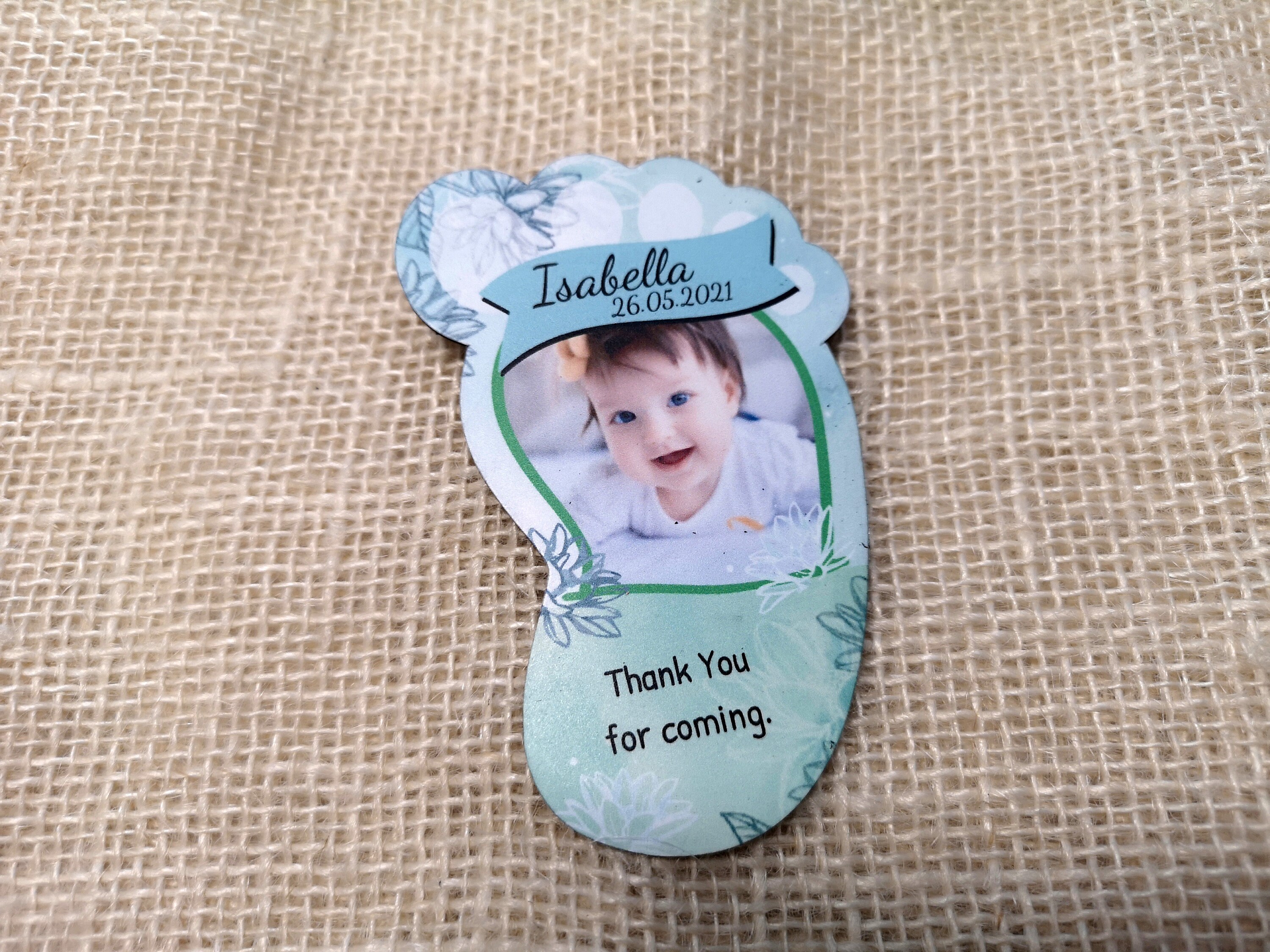 Personalized One Year Old Baby /Fridge / Custom Etsy