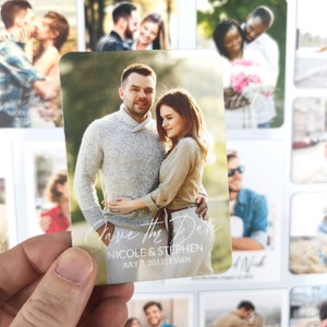 Wedding Save the date Magnet With Envelope, Custom Wedding Photo Magnets, Personalized Save Our Date Photo Magnet
