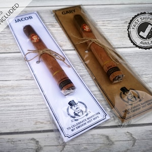 Le garçon d'honneur demande une étiquette de cigare, cartes de cigares personnalisées étiquette cadeau Usher, étiquette personnalisable cadeau de mariage, serez-vous mon étiquette de garçon d'honneur