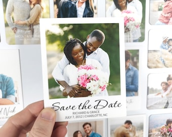 Personalized Photo Save the Date Magnet: Custom Wedding Favor