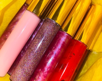 Ensembles de 10 tubes baguettes en or, 10 ml |tubes baguettes| Tube de baguette en gros| Tubes de brillant à lèvres| Tube brillant à lèvres | Tube de baguette unique | Tube de baguette en vrac|