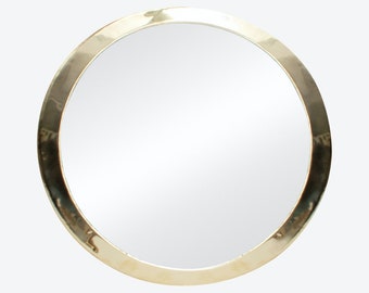 Handmade Moroccan Circle Mirror - Brass