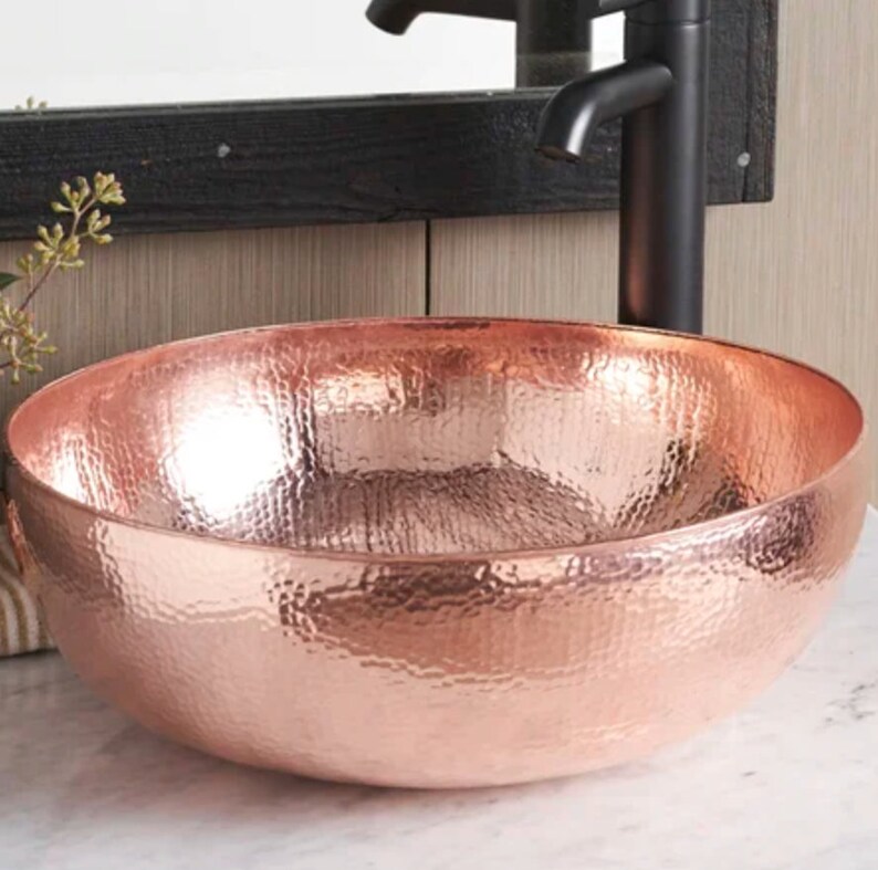 Copper Vessel Sink Vintage Copper Sink Copper Color - Etsy