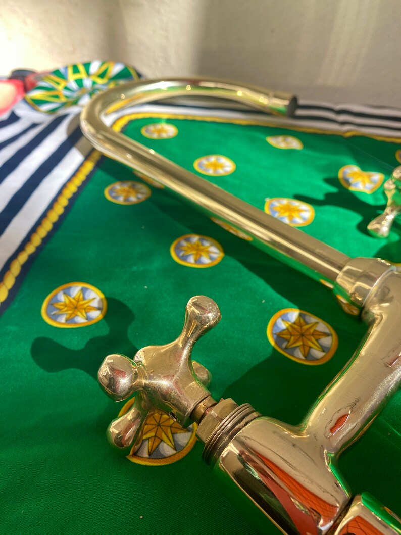 Unlacquered Brass Faucet Handmade Solid Brass Faucet Etsy