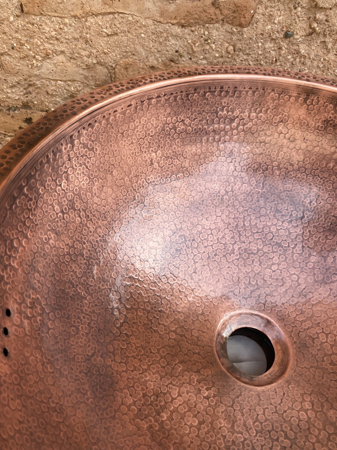 Copper Moroccan Sink Hammered Vintage Copper Sink Copper Etsy