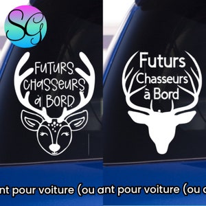 Autocollant Futurs chasseurs à bord / chevreuil