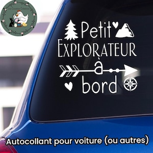 Autocollant bébé à bord, petit explorateur