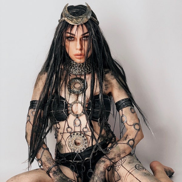 Burning man, Witchcore Costume Set - Pagan LARP Outfit - Fantasy Cosplay Armor