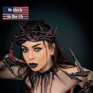 Bloody tiara of thorns, Unisex crown of thorns, Wreath with spikes, Thorn wreath, Jesus Christ, Cyber punk, Gothic punk, Punk rock