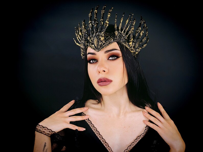 Evil Queen Devil Crown Dark Fairy Crown Witch Crown Gothic - Etsy