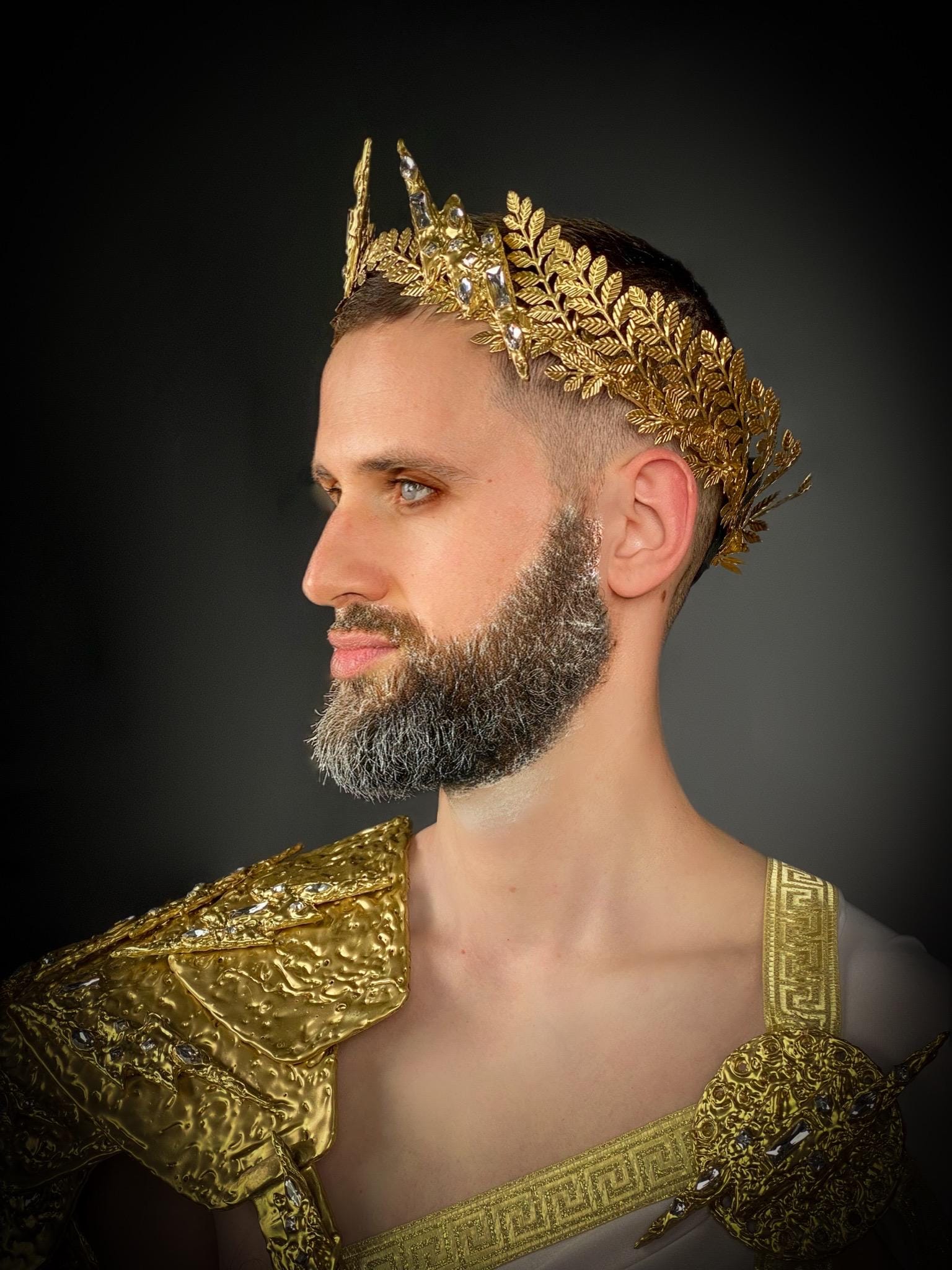 Burning Man, Zeus God Costume, Greek Roman Olympian King, Handmade Toga ...