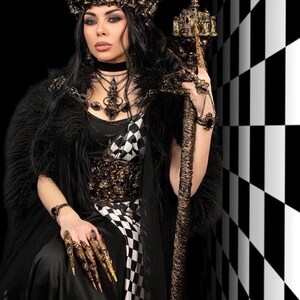 Gothic Accessories, Evil Queen Cape, Devil Costume, Dark Witch, Dark Queen Accessories, Vampire Queen, Gothic Queen Cape, Costume Elements